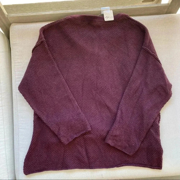 NWT Free People Hailee Sweater Set in Mulberry Red - Picture 8 of 10